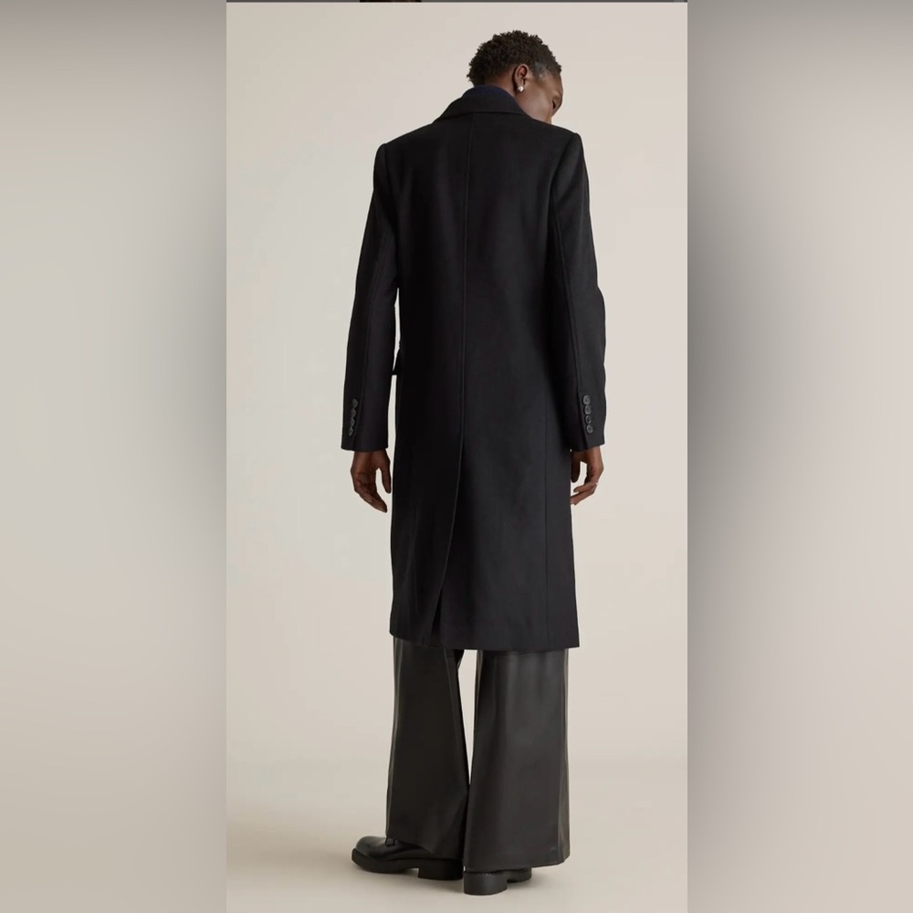 ❌ SOLD ❌ NWT • Quince Italian Wool Double-Breasted Coat - Black / Small - Picture 7 of 16